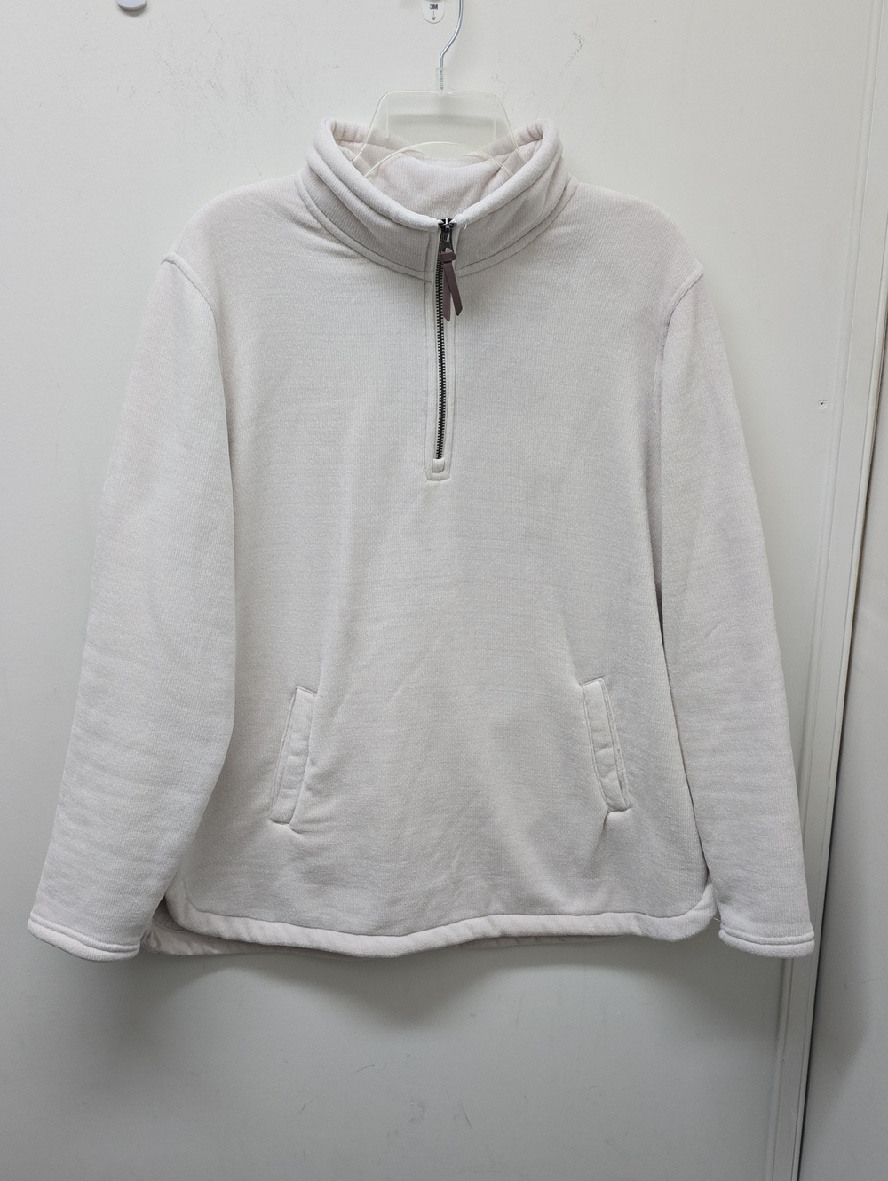 32 Degrees Women's Quarter-Zip Cozy Pullover Sweater - Cream - Size XL